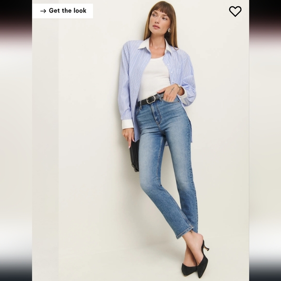 Reformation Ezra Super Stretch HighRise Straight Jeans | Size 27 | Like New - Picture 8 of 8